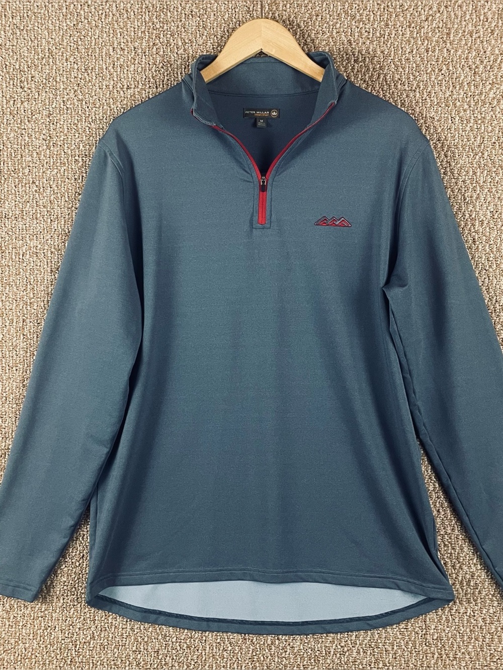 Peter Millar 1/4 Zip Pullover Men Medium Performance Golf Crown Sport T448